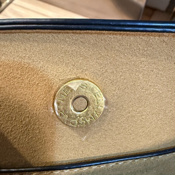 Stella McCartney Frayme Black, Gold and Silver Vegan Leather Shoulder Bag - Picture 10 of 14